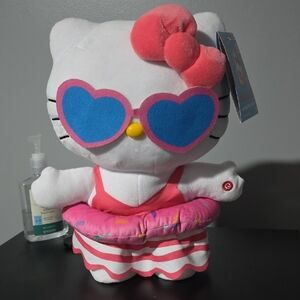 Hello Kitty Plush with Heart Sunglasses